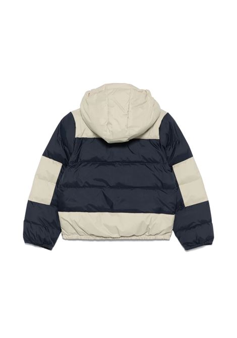 Giubbino con logo K-WAY KIDS | K6117YWA01 BLUE DEPTH/BEIGE GREY